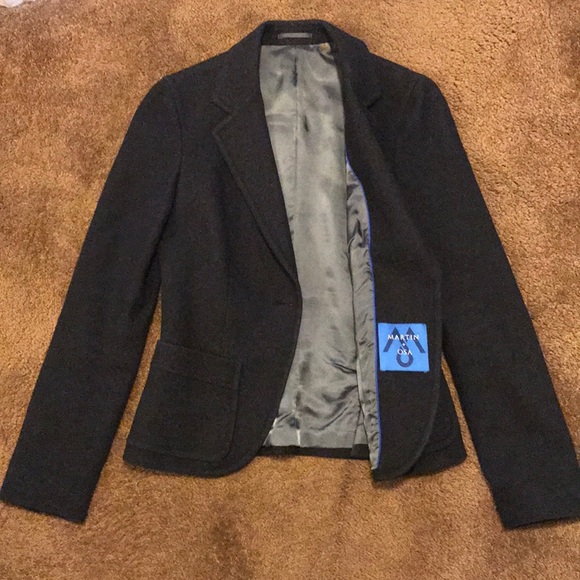 Martin + Osa Dark Gray Wool Blazer - Picture 2 of 4